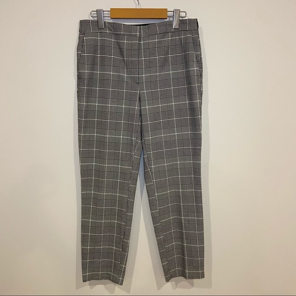 ZARA Plaid Cropped Trouser Pant - Picture 2 of 13